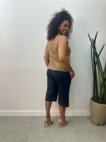 Bermuda Gina Malha Encorpada marinho