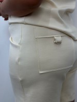 Bermuda Silvia Malha levemente Encorpada creme