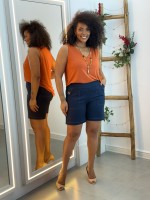 Bermuda Jéssica Malha jeans