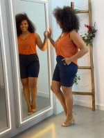 Bermuda Jéssica Malha jeans