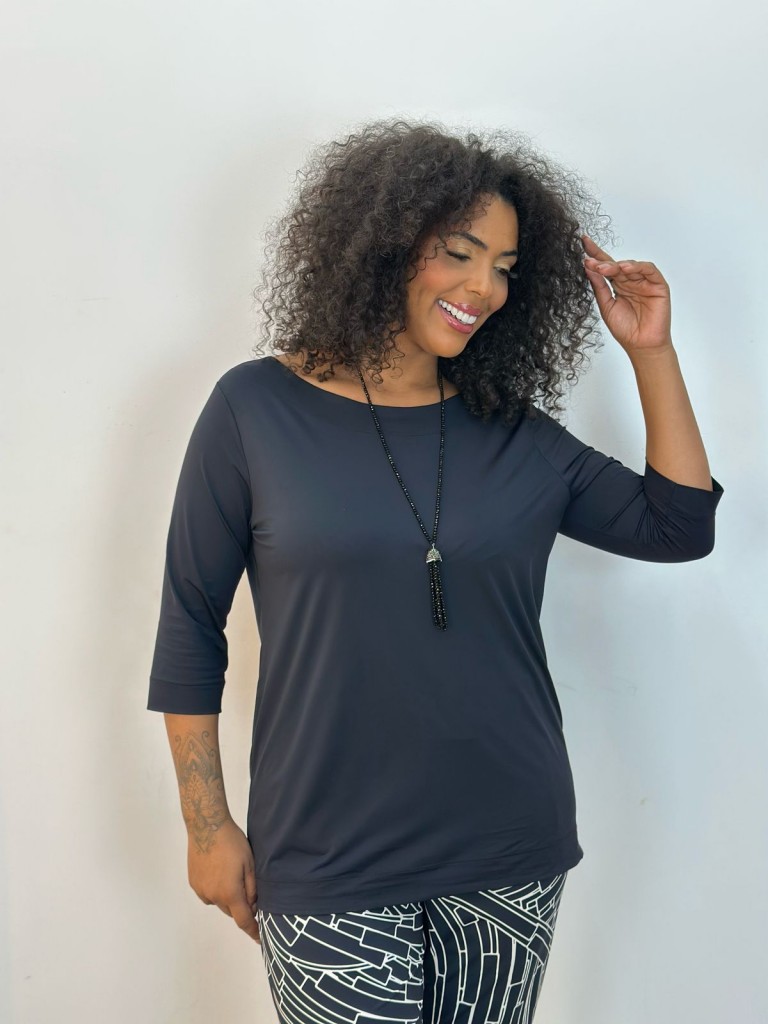 BLUSA SANDRA FLUITY preta