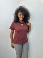 BLUSA ISA FLUITY marsala
