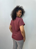 BLUSA ISA FLUITY marsala