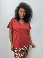 BLUSA ISA FLUITY CARMIM