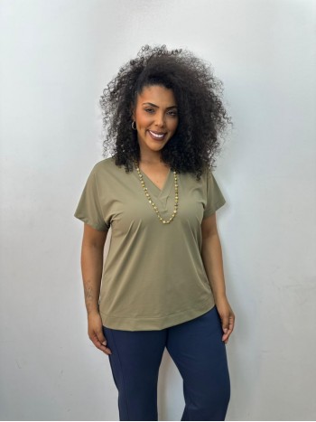 BLUSA ISA FLUITY verde MILITAR