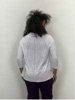 Blusa mirela VISCO MALHA branca