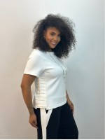 BLUSA GIOVANA Malha levemente encorpada off-white