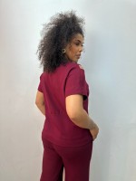 Blusa Cássia Malha Levemente encorpada MARSALA
