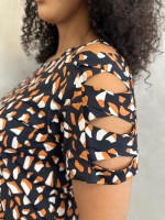 BLUSA solange FLUITY MOSAICO TERRACOTA