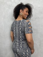 BLUSA solange FLUITY animal print