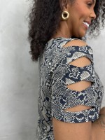 BLUSA solange FLUITY animal print