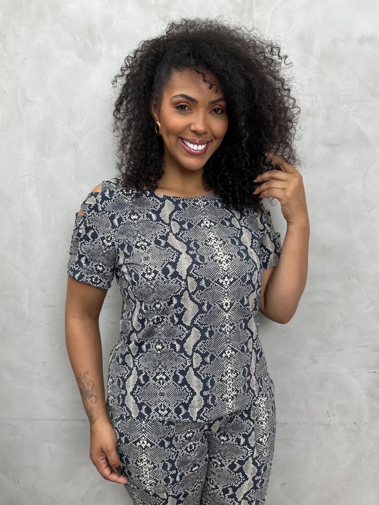 BLUSA solange FLUITY animal print