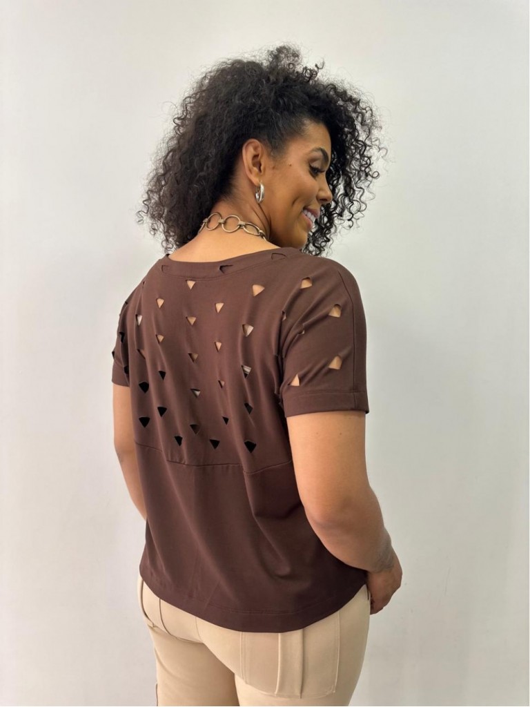 BLUSA helen marrom