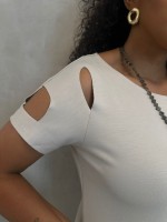 Blusa Roseli Malha Levemente encorpada gelo