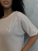 blusa marluce paetê NUDE