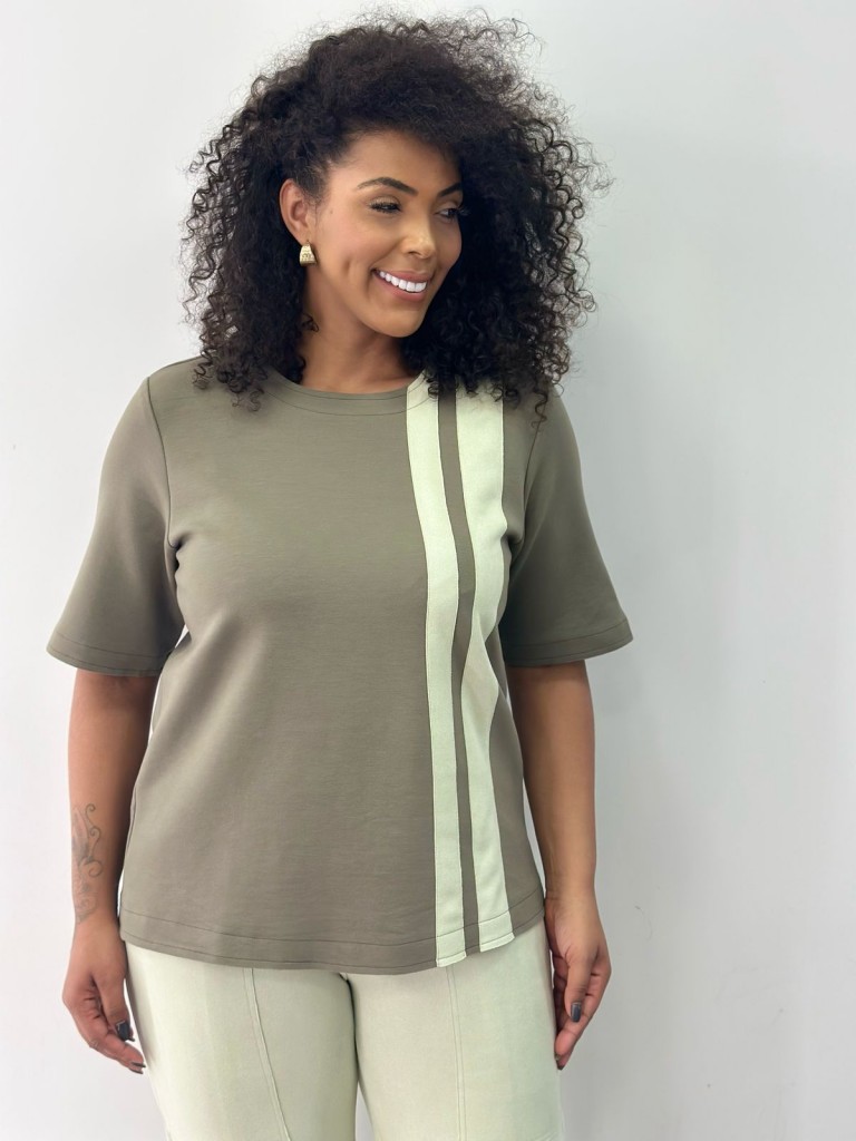 BLUSA carina caqui