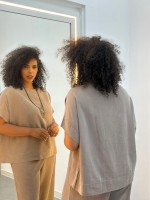 BLUSA IRANICE em tencel FENDI