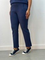 Calça Fany Malha levemente Encorpada marinho