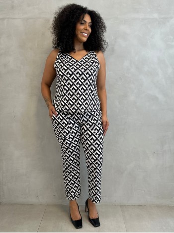 Calça fluity Sequinha Estampada 