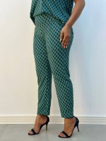 Calça fluity Sequinha Estampada MARINHO C/ VERDE