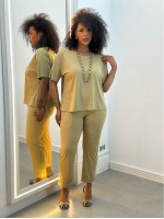 Calça Fluity Sequinha Lisa pistache