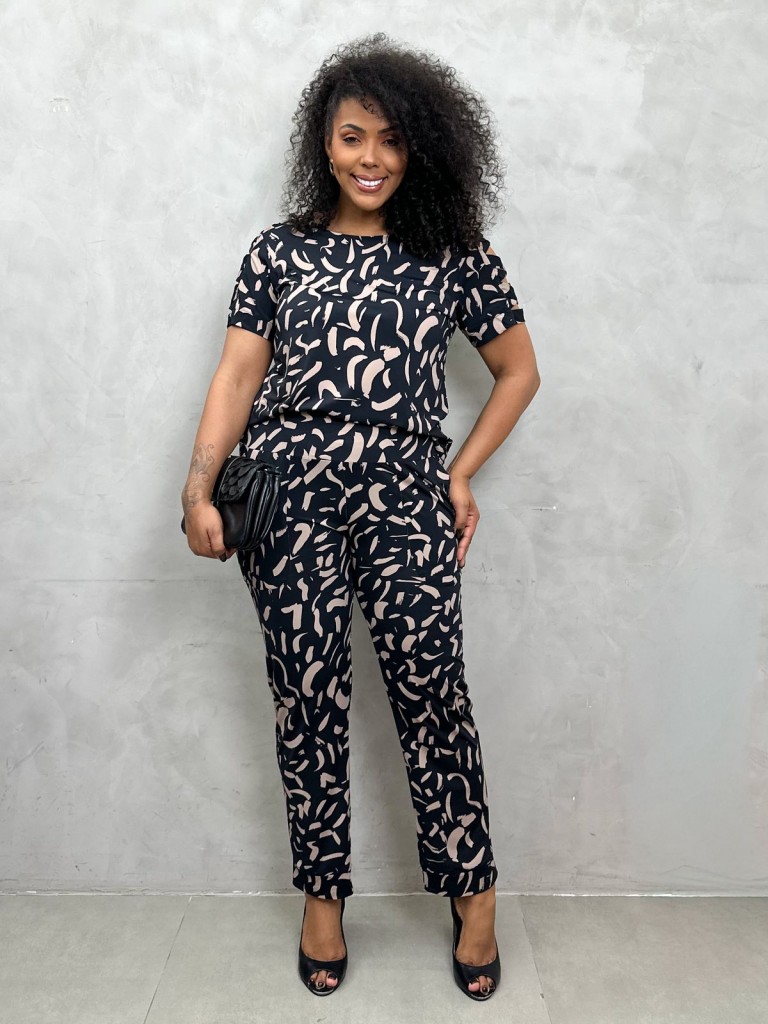 Calça Fluity Sequinha estampada