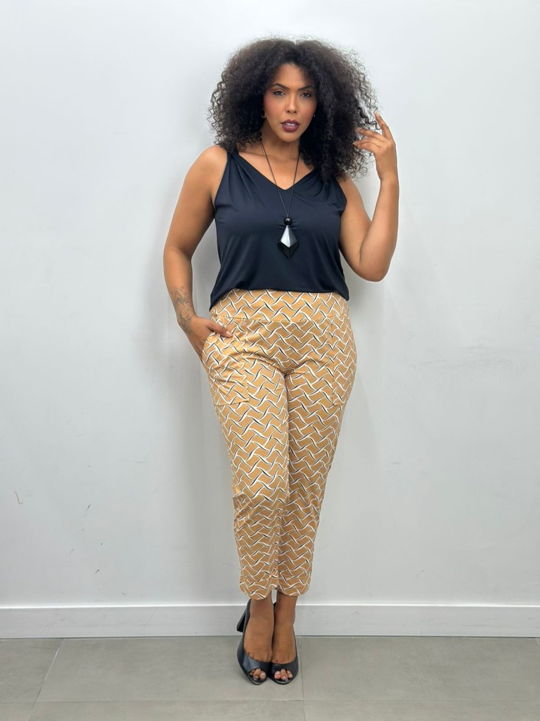 Calça fluity Sequinha Estampada 
