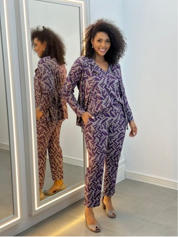 Calça fluity Sequinha Estampada 