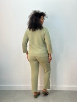 CALÇA FABI boucle pistache