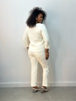 CALÇA FABI boucle off-white