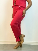 Calça Isa Malha ENCORPADA CORAL