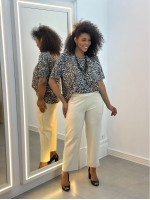 Calça Isa Malha ENCORPADA gelo