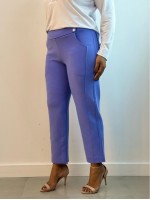 Calça Isa Malha Levemente ENCORPADA LAVANDA