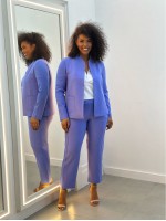 Calça Isa Malha Levemente ENCORPADA LAVANDA