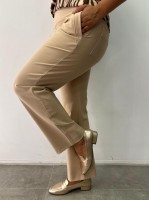 Calça Bella Malha Encorpada café c/ leite