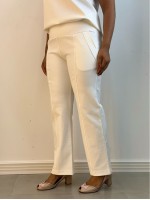 Calça Bella Malha Encorpada off-white