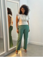 Calça Bella Malha Encorpada VERDE folha