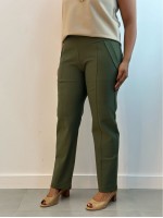 Calça Bella Malha Encorpada VERDE MILITAR