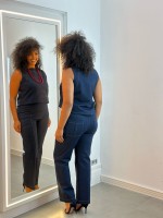 Calça New Bella Malha jeans