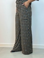Calça Pantalona Fluity Estampada Sirlei 