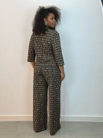 Calça Pantalona Fluity Estampada Sirlei 