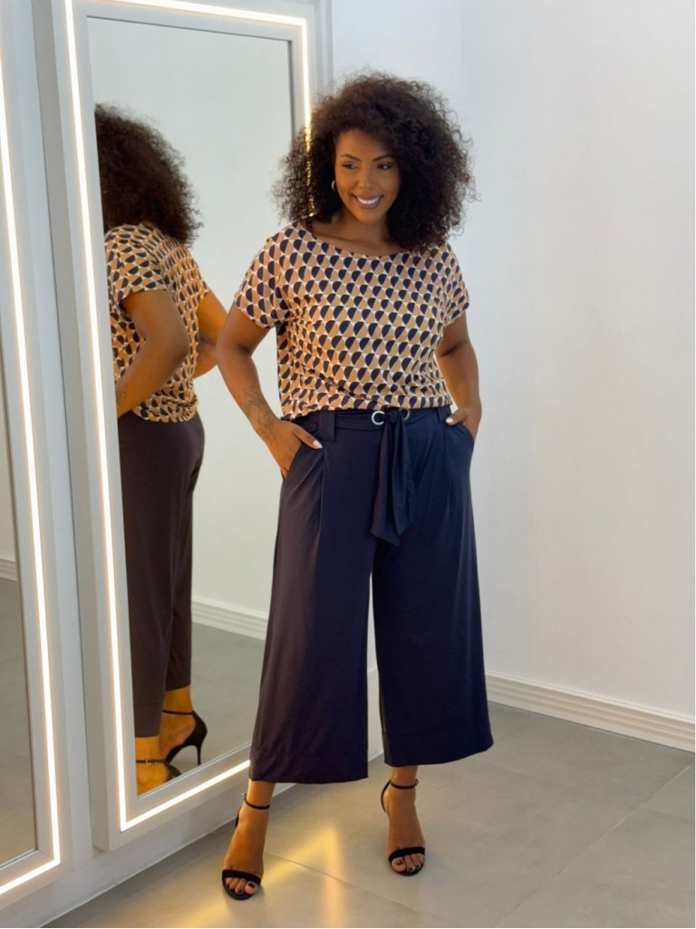 CALÇA FLUITY CARMEN LISA MARINHO