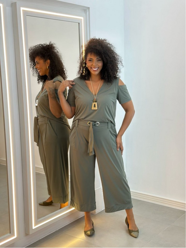 CALÇA FLUITY CARMEN VERDE militar