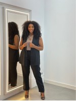 CALÇA DE LINHO ISABELA preta