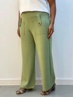 Calça glória Malha levemente Encorpada verde