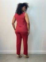 CALÇA FLáVIA MALHA levemente encorpada CArmim