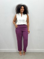 CALÇA FLáVIA boucle framboesa