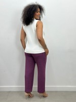 CALÇA FLáVIA boucle framboesa