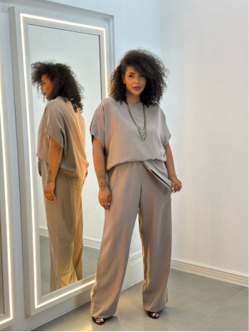 CALÇA MARI em tencel fendi