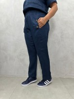 CALÇA ISABELA em LINHO marinho